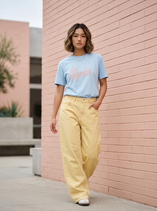 Los Angeles T-Shirt, Light Blue