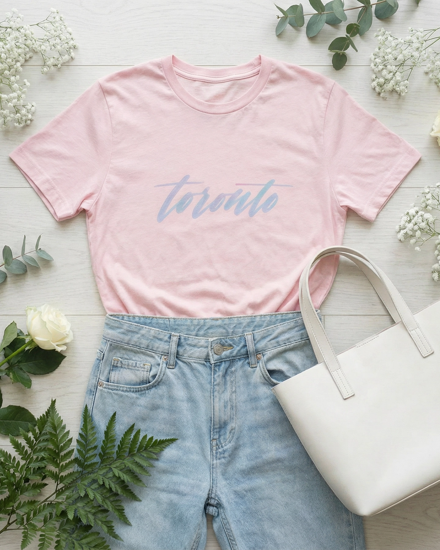 Toronto T-Shirt, Light Pink