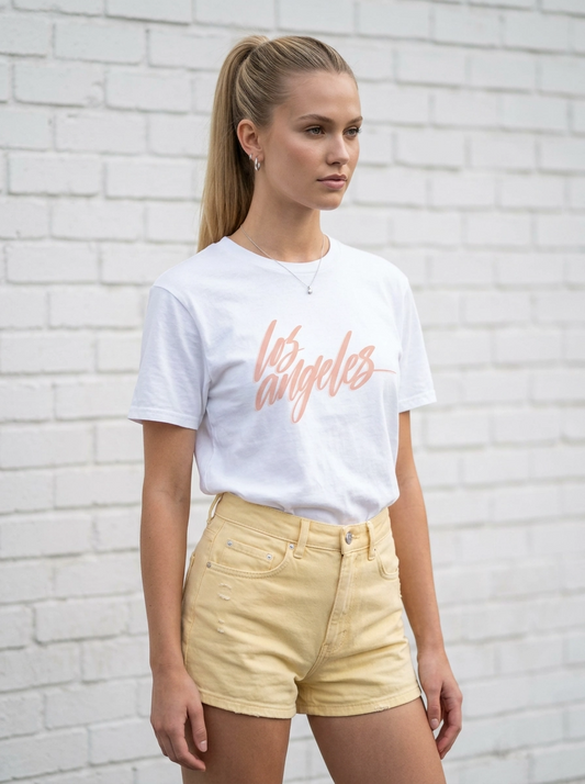 Los Angeles T-Shirt, Pink