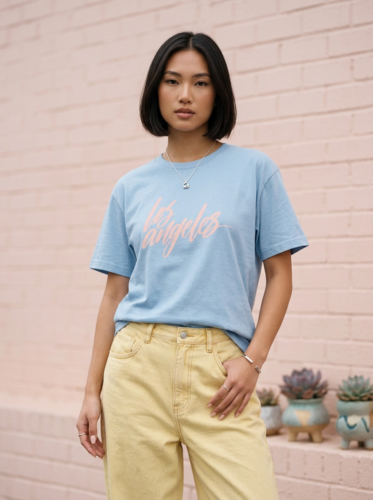 Los Angeles T-Shirt, Light Blue